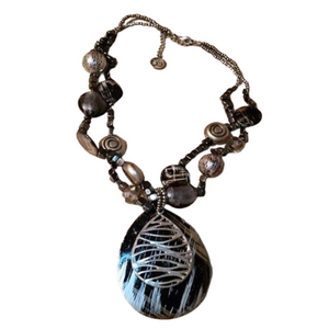 ERICA Lyons Abstract Style Statement Necklace